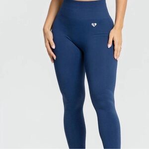 NWT Womens Best Power Seamless Leggings Sapphire Blue Small